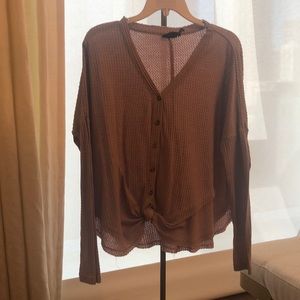 Pink buttoned sweater